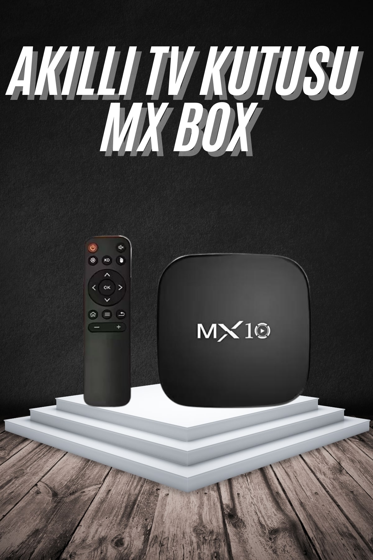 Akıllı TV kutusu Mx Box Android 7.1 TV kutusu 2.4G Wifi
