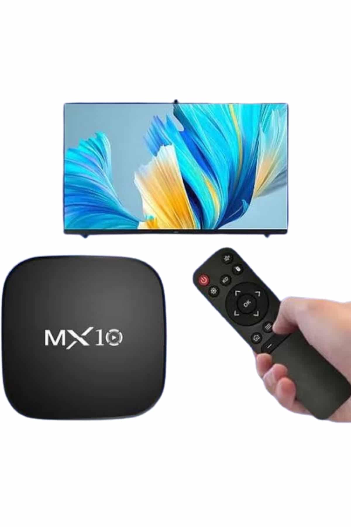 Akıllı TV kutusu Mx Box Android 7.1 TV kutusu 2.4G Wifi - Görsel 2