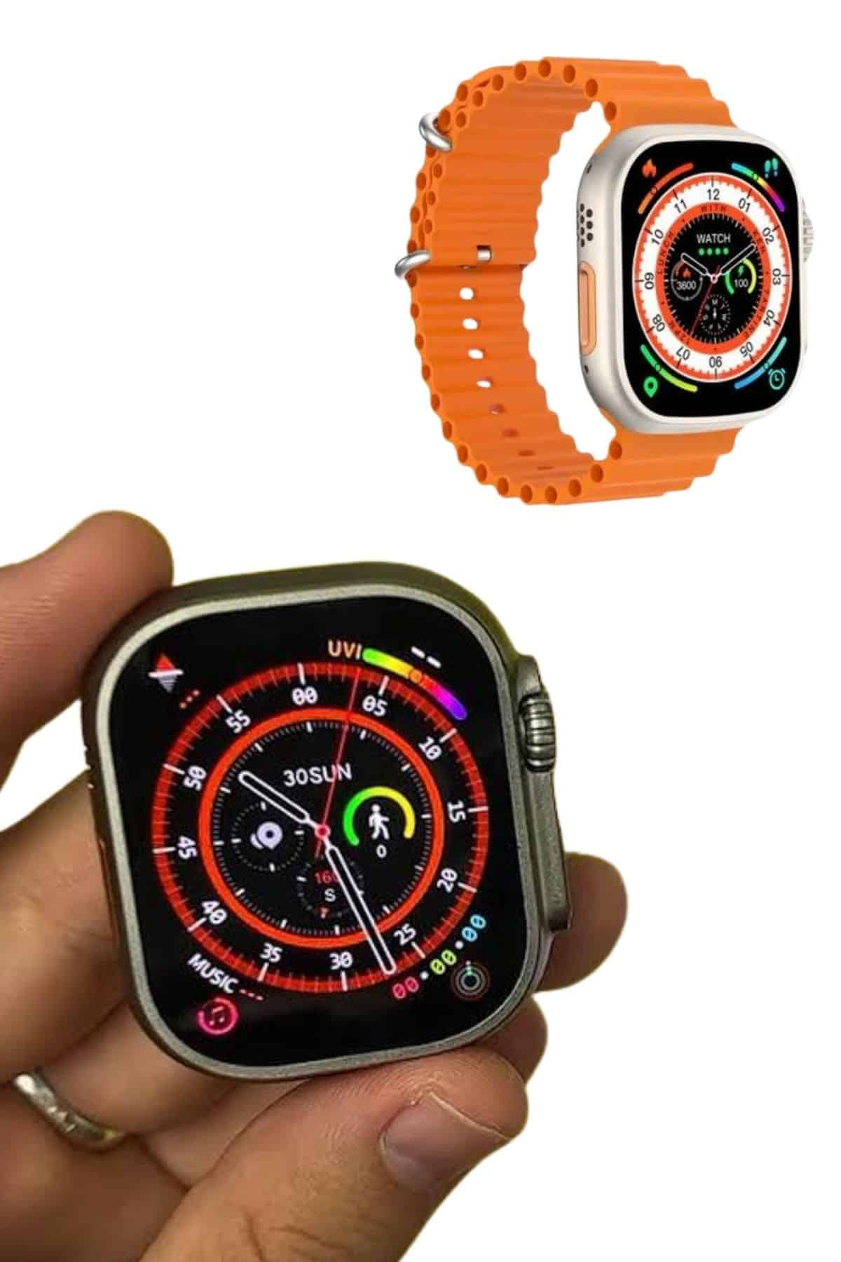 Akıllı Saat Çok Fonksiyonlu Uzun Pil Ömürlü Çağrı Cevaplayabilen Kol Saati - Görsel 4