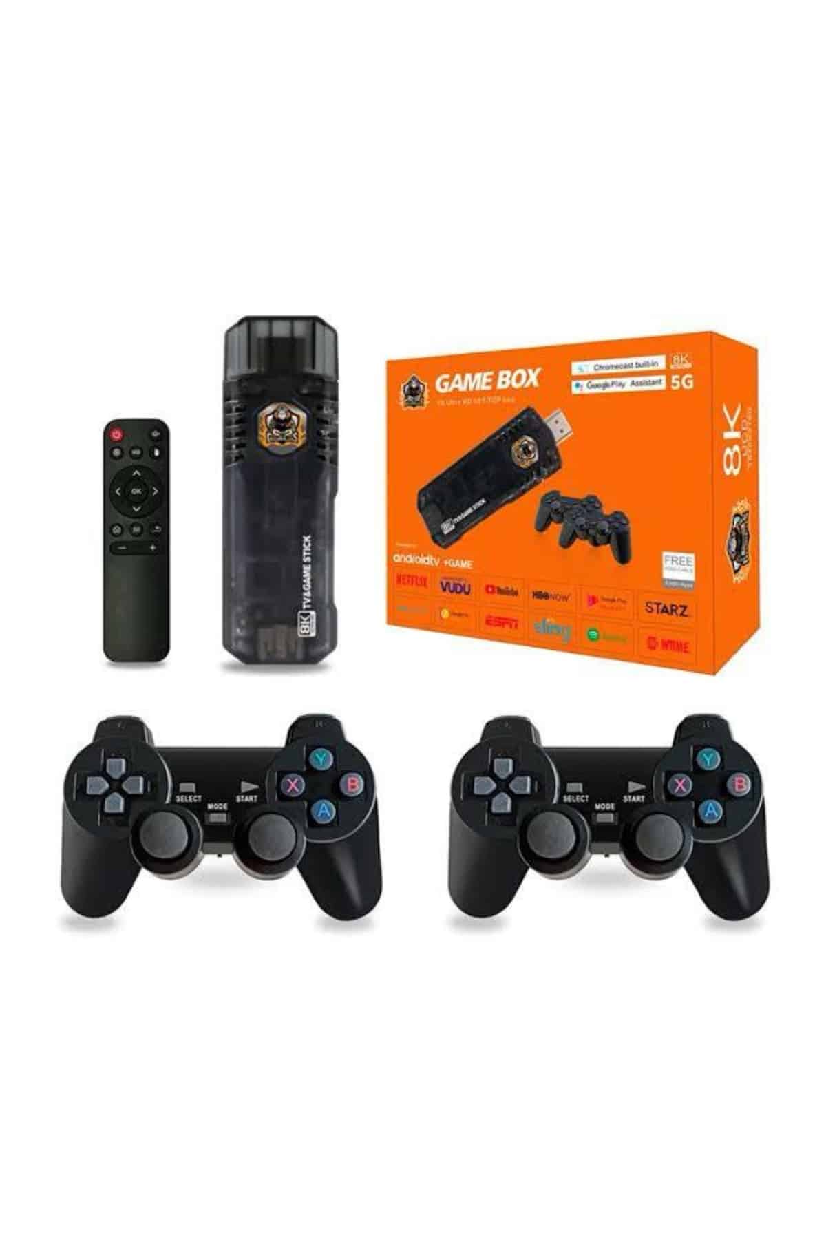 Game Box Android Tv 36500 Oyunlu Atari 5g 8k HDR Ultra HD 64 GB - Görsel 2