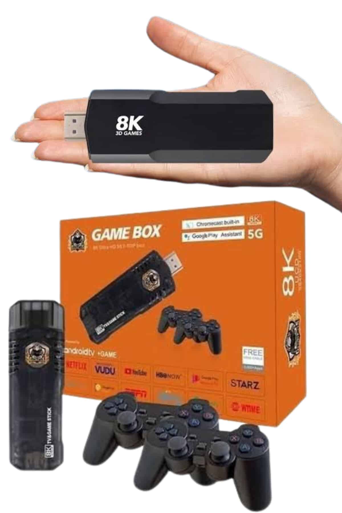 Game Box Android Tv 36500 Oyunlu Atari 5g 8k HDR Ultra HD 64 GB - Görsel 5