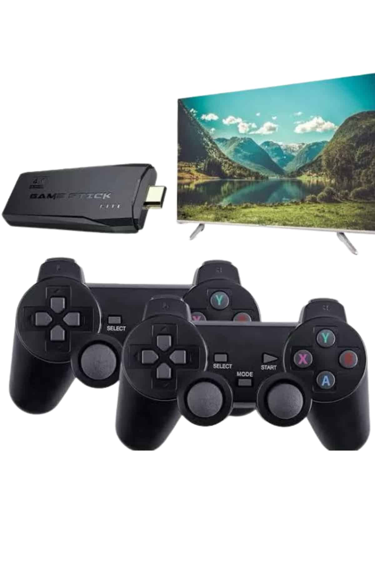 Retro Game Stick Çift Kol Kablosuz Atari Oyun Konsolu 2.4g Uyumlu - Görsel 4