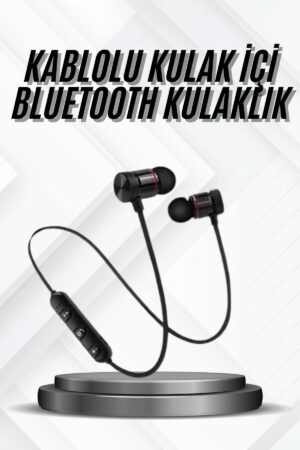 Bluetooth Bağlantılı Kablolu Mıknatıslı Sport Kulaklık