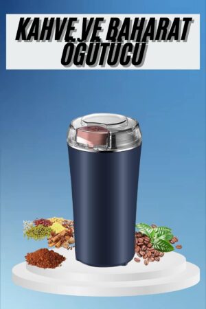 Kahve ve Baharat Öğütücü Kolay Temizlenebilir Paslanmaz Çelik Taşınabilir