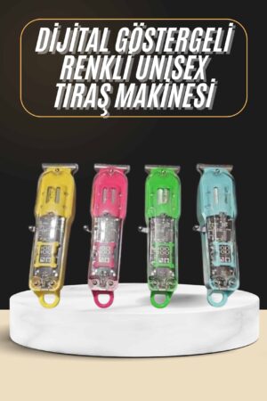 Tıraş Makinesi Renkli Dijital Göstergeli Epilasyon Öncesi Kısaltma Makinesi