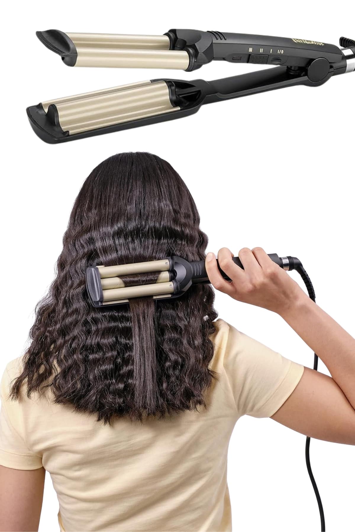 Saç Şekillendirici Wag Maşa Su Dalga Maşası Tüm Saç Tiplerine Uygun - Görsel 3