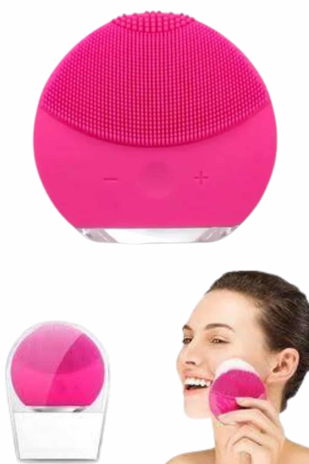 Titreşimli Yüz Masaj Aleti Titreşimli Makyaj Temizleme Cihazı - Görsel 2