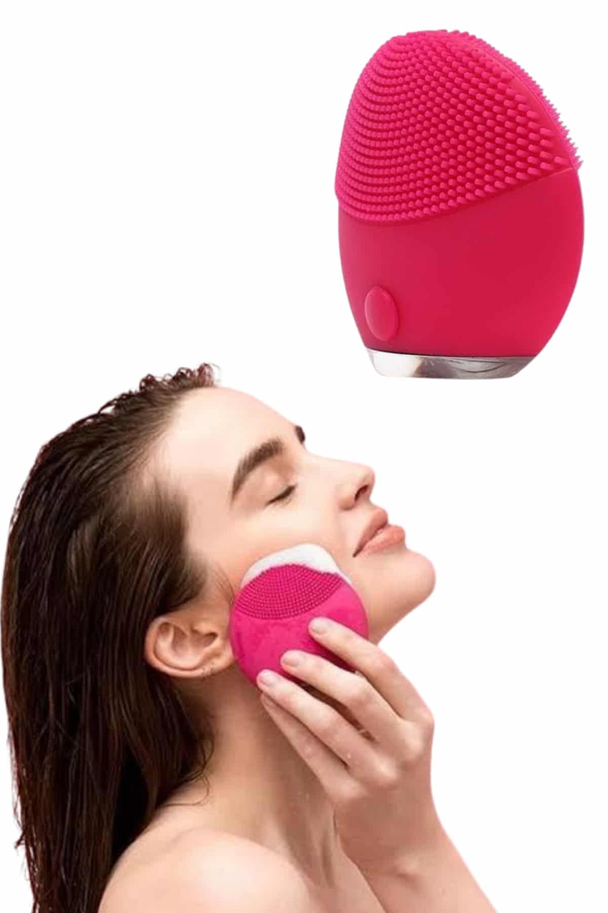 Titreşimli Yüz Masaj Aleti Titreşimli Makyaj Temizleme Cihazı - Görsel 4