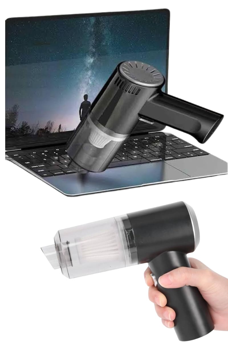 Yeni Nesil Mini Vakumlu Araç Süpürgesi El Süpürgesi Şarjlı - Görsel 3