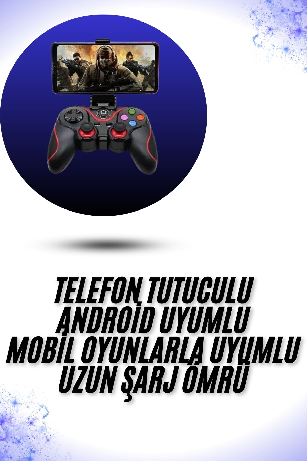 Yeni Nesil X3 Gamepad Android Uyumlu Telefon Tutucu Özellikli Joystick - Görsel 2