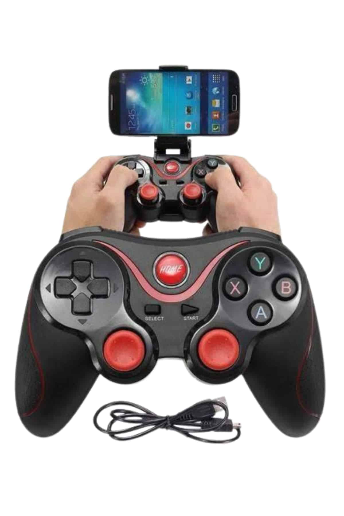Joystik Gamepad Bluetooth Telefon Tutucu Oyun Kolu Telefon Android Uyumlu - Görsel 3