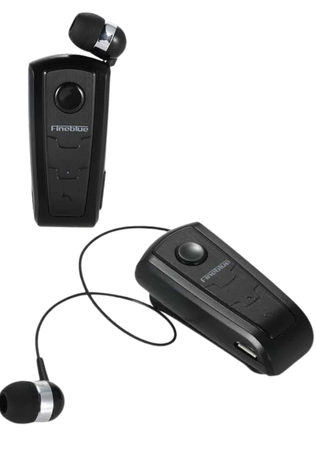 Makaralı Bluetooth Kulakiçi Yaka Kulaklığı Kablosuz Kulaklık - Görsel 3