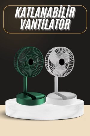 Katlanabilir Usb Şarjlı Masaüstü Soğutucu Mini Fan Telefon Tutucu