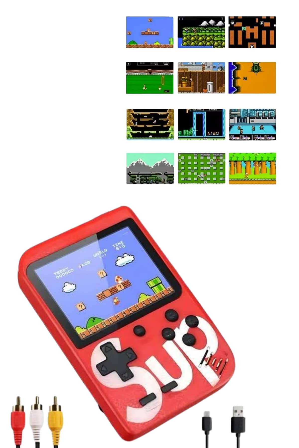 Nostalji Oyunlu Mini Atari Gamebox 400 Oyunlu El Atarisi - Görsel 2