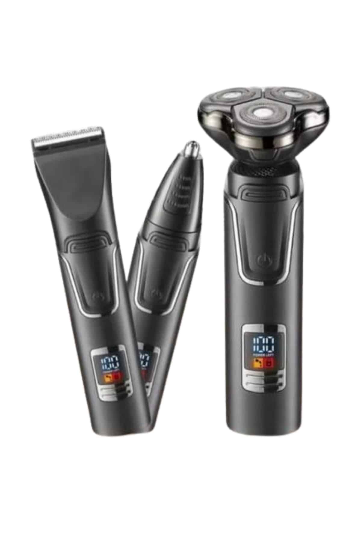 Dijital Göstergeli 3 Başlıklı Tıraş Makinesi Islak Kuru Lazer Öncesi Günlük - Görsel 5