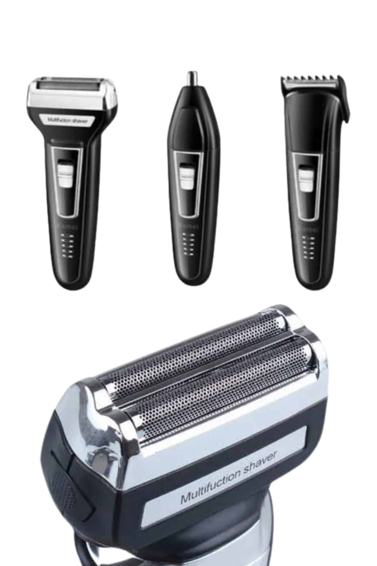 Kulak Burun Kıl Kesme Ense Yanak Tıraş Seti 3 Başlıklı Profesyonel - Görsel 3