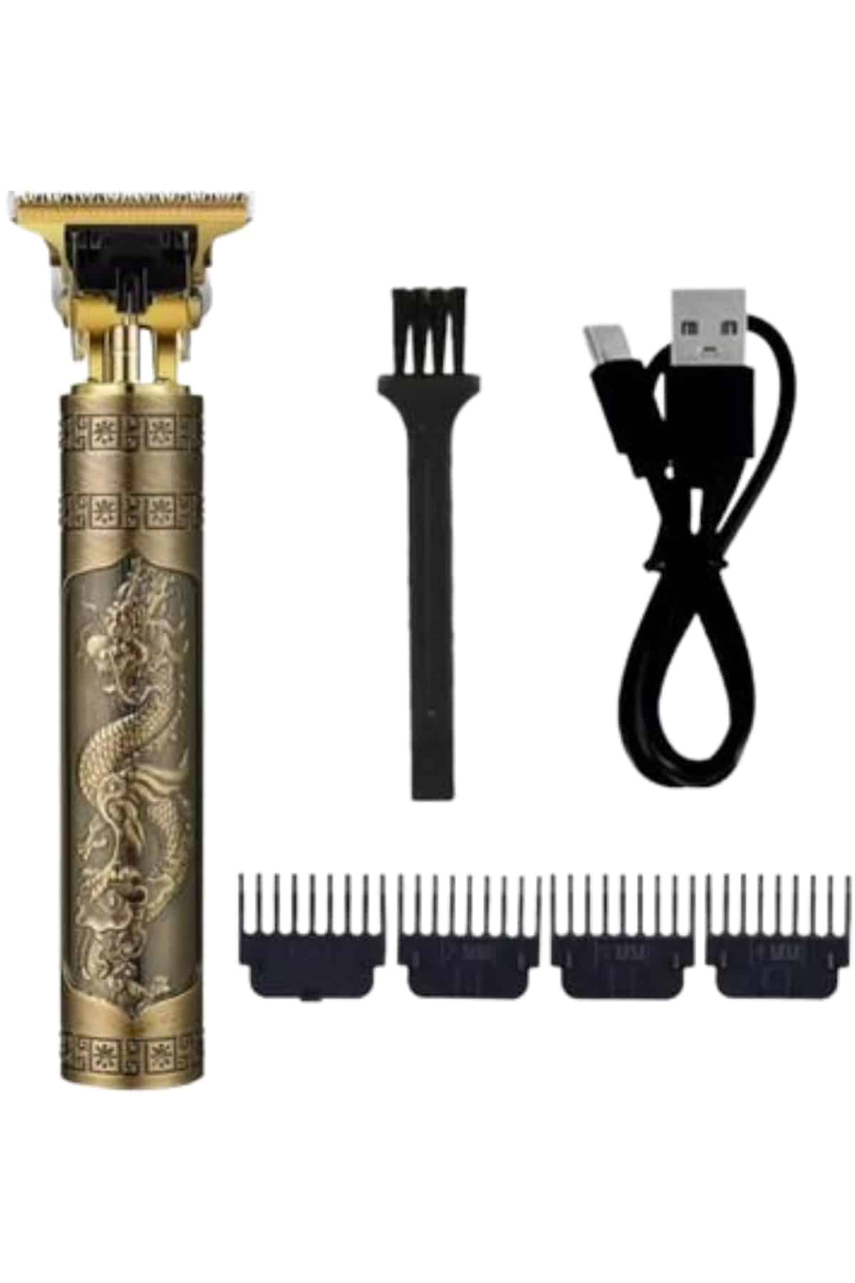 Tıraş Makinesi Şarjlı Çizik Tıraş Paslanmaz Çelik Bıçaklı 4 Taraklı - Görsel 2