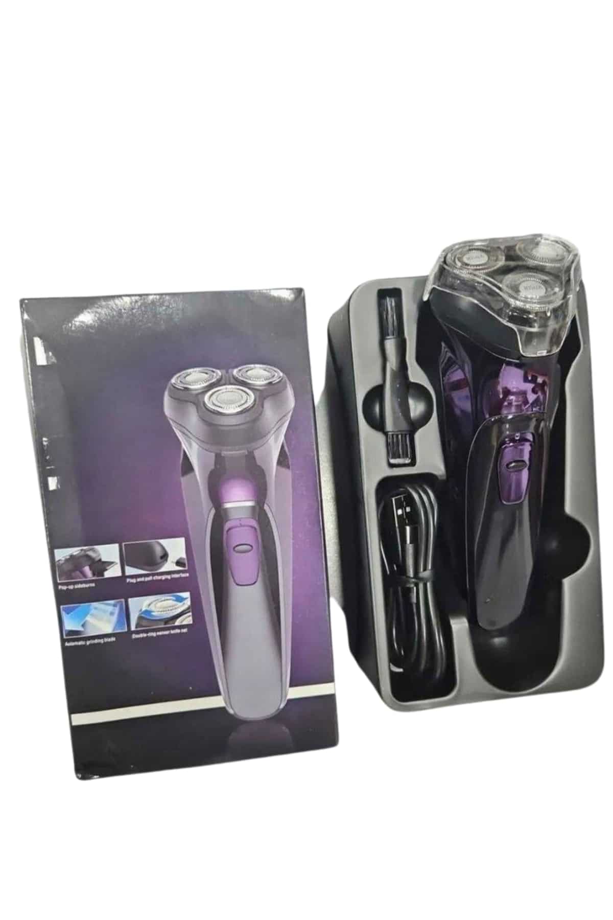 Tıraş Makinesi Hassas Ciltlere Özel Döner Başlıklı Pürüzsüz Görünüm - Görsel 5