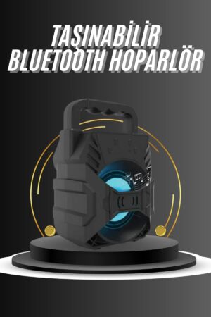 Kablosuz Bluetooth Hoparlör Ses Bombası RGB Işıklı Taşınabilir Yüksek Ses Kaliteli