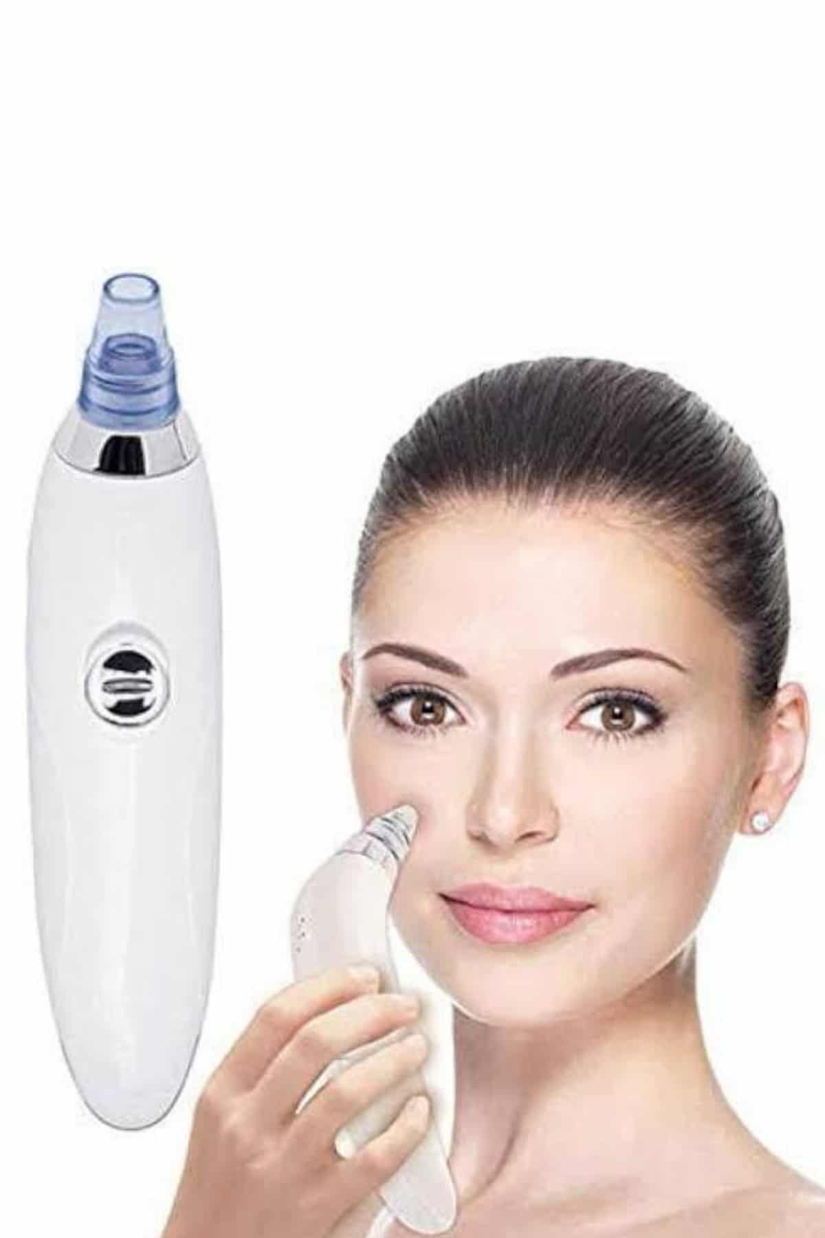 4 Başlıklı Pilli Vakumlu Siyah Nokta Temizleyici Akne Ve Sivilce Önleyici - Görsel 5