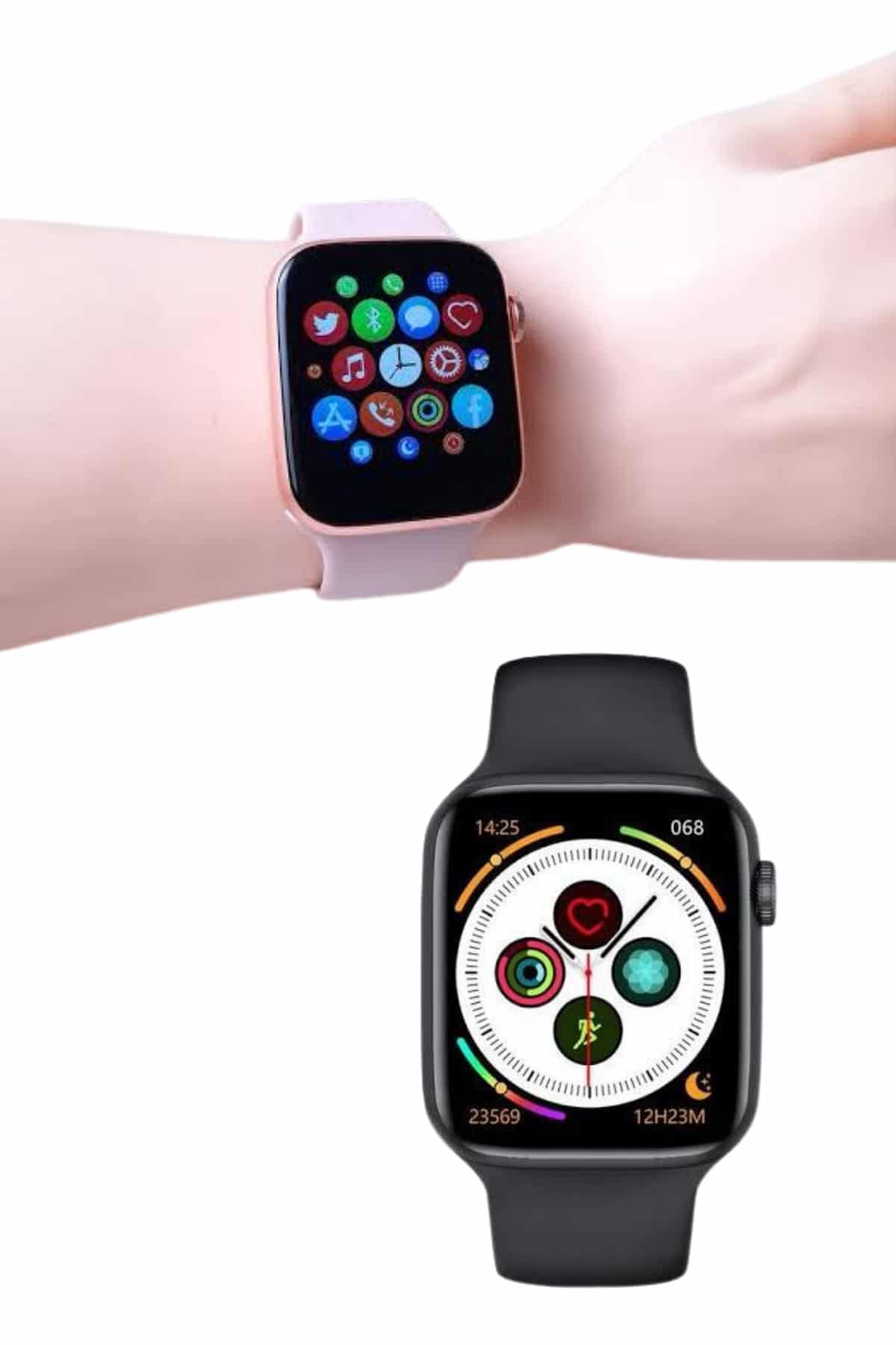 Dokunmatik Ekran Akıllı Saat Tema Değiştirme Şık ve Modern Unısex - Görsel 4