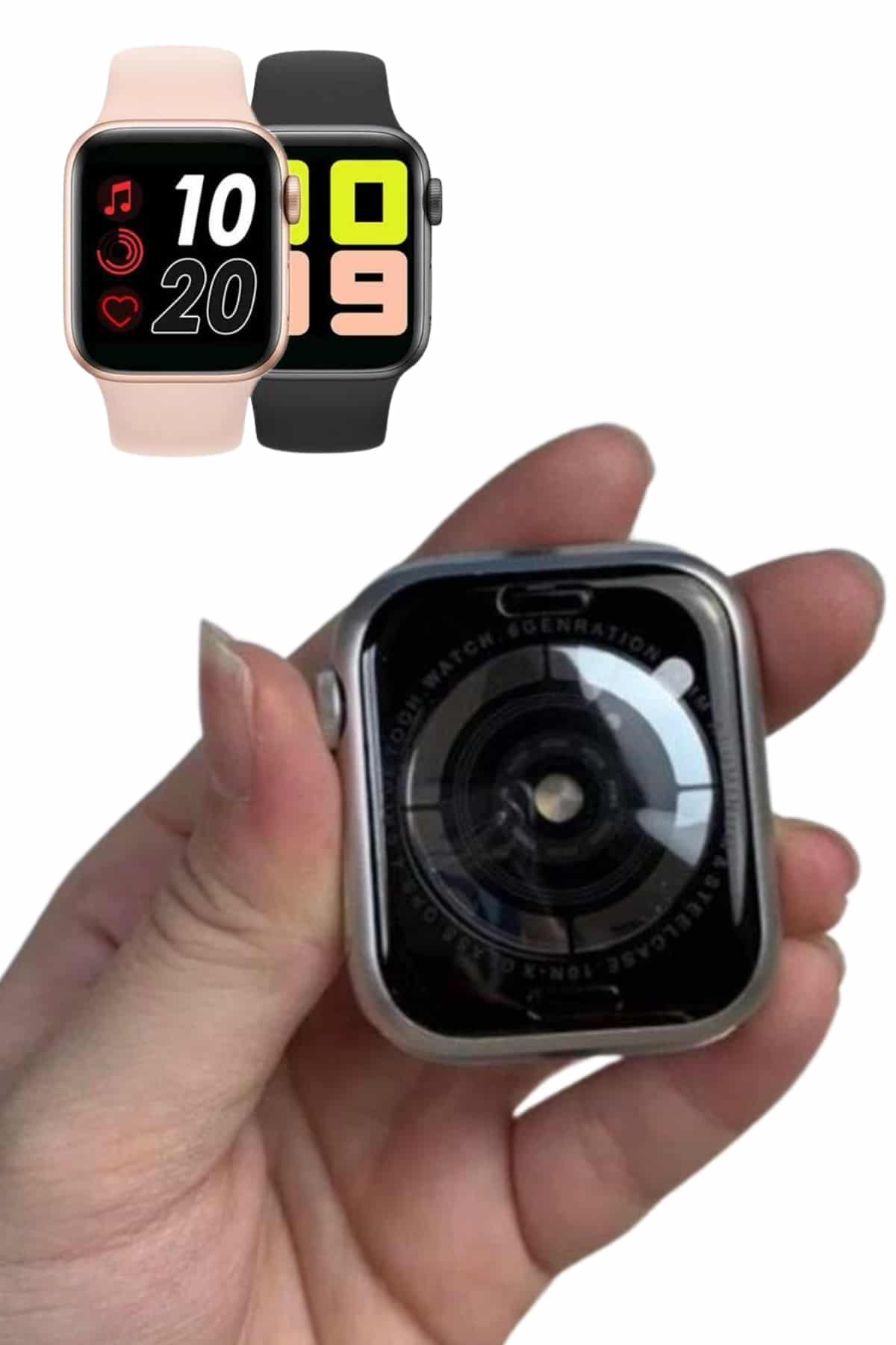 Dokunmatik Ekran Akıllı Saat Tema Değiştirme Şık ve Modern Unısex - Görsel 5