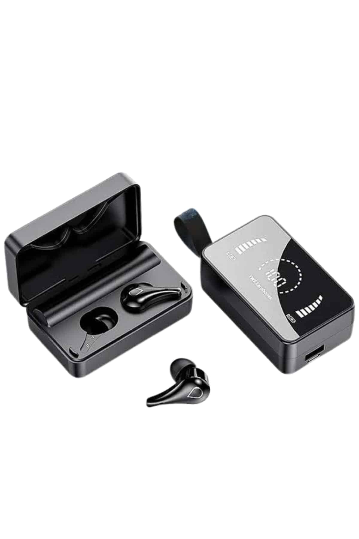 TWS Bluetooth Kulaklık Aynalı Kulaklık Dijital Göstergeli Dokunmatik Kontrol - Görsel 3