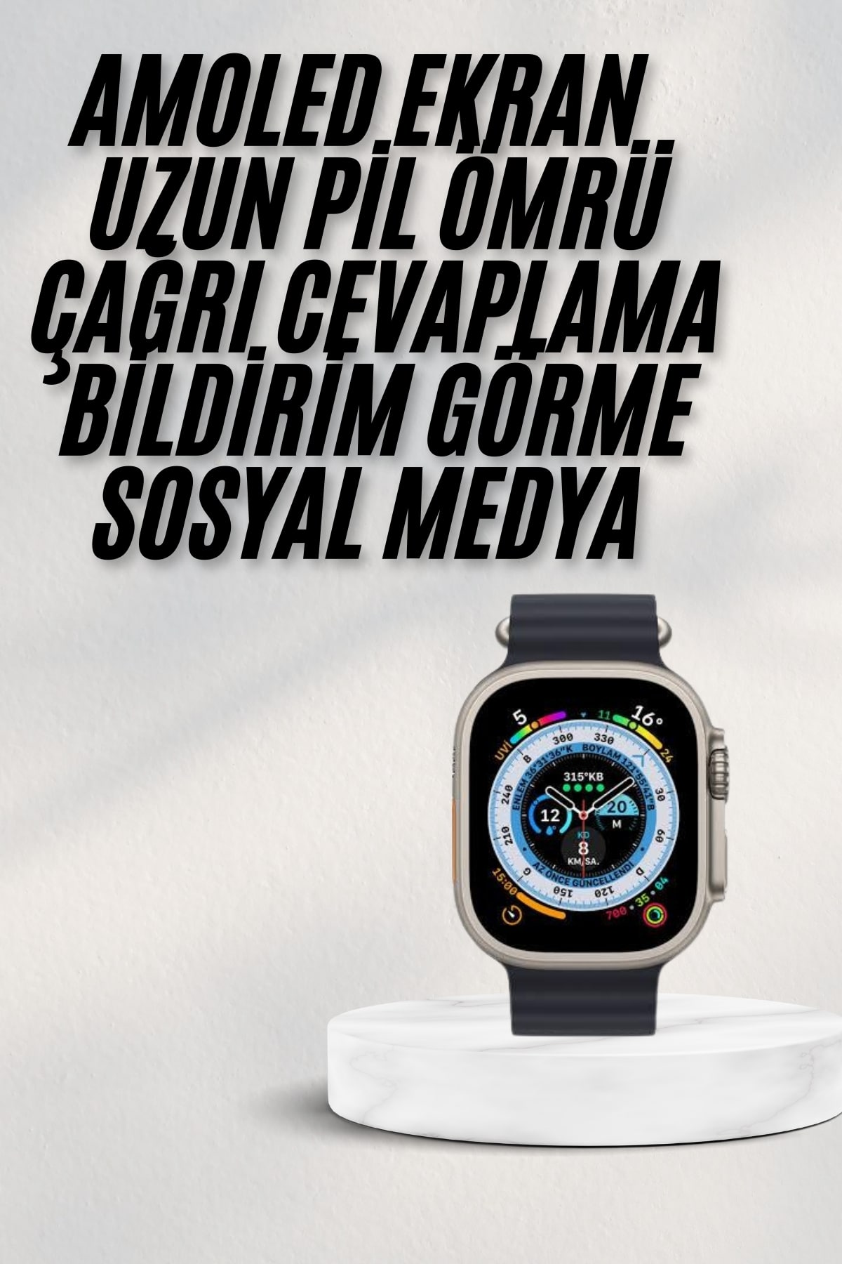 2025 Yeni Model Akıllı Saat Android ve İOS Uyumlu Çağrı Cevaplama - Görsel 2