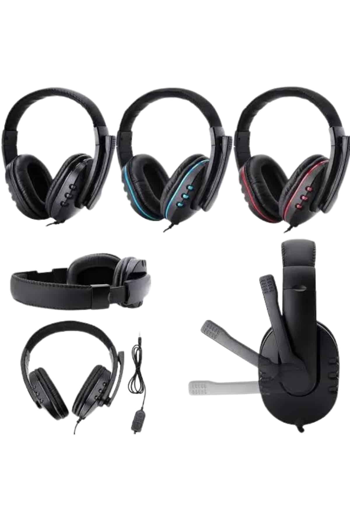 Mikrofonlu Gamer Kulaklık Oyuncu Kulaklığı Yüksek Ses Kaliteli Stereo Yumuşak Yastıklar - Görsel 2