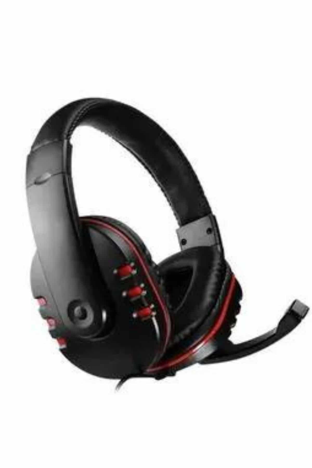 Oyuncu Kulaklığı Kulak Üstü Kablolu Stereo Mikrofonlu Yumuşak Kulak Yastığı - Görsel 2