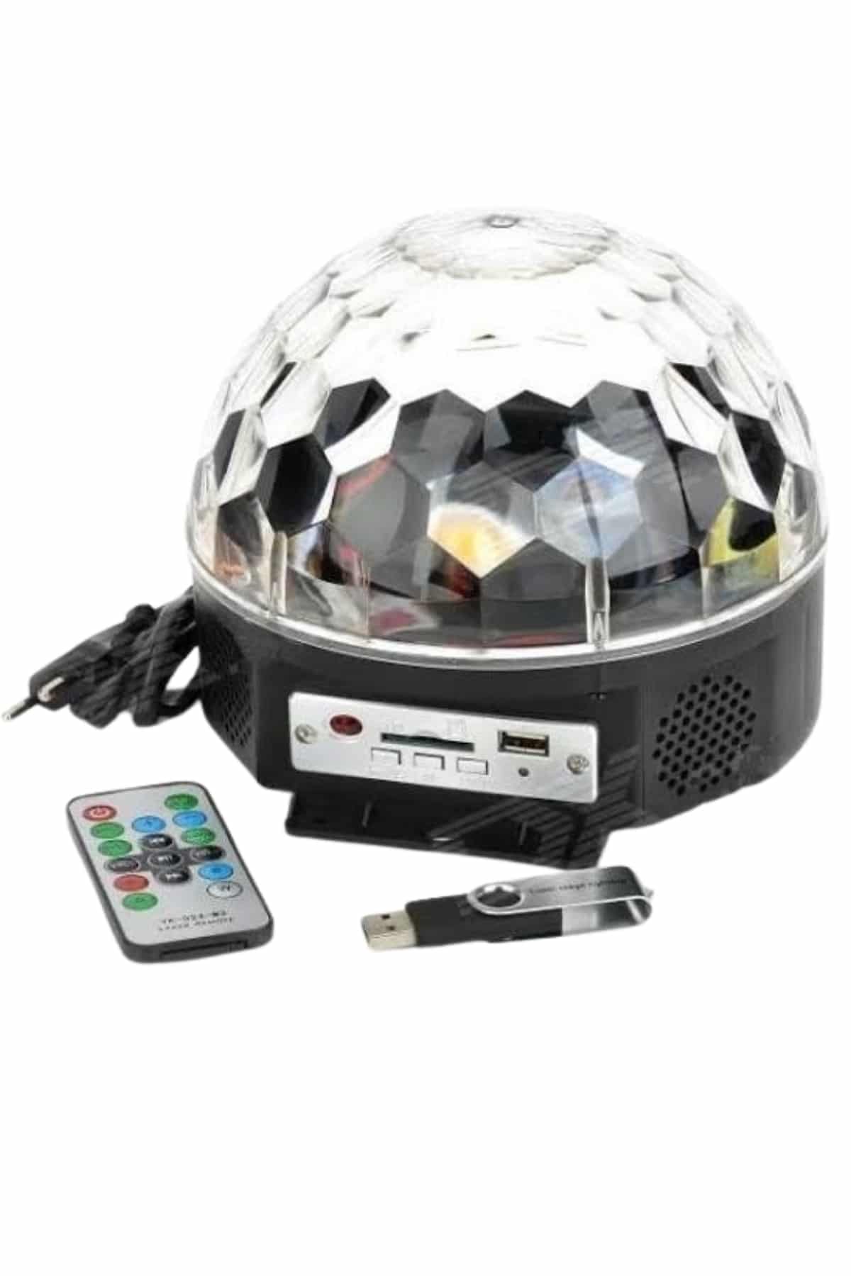 Disko Topu Renkli Işıklı Lazer Parti Bluetooth Bağlantılı Led Küre - Görsel 4