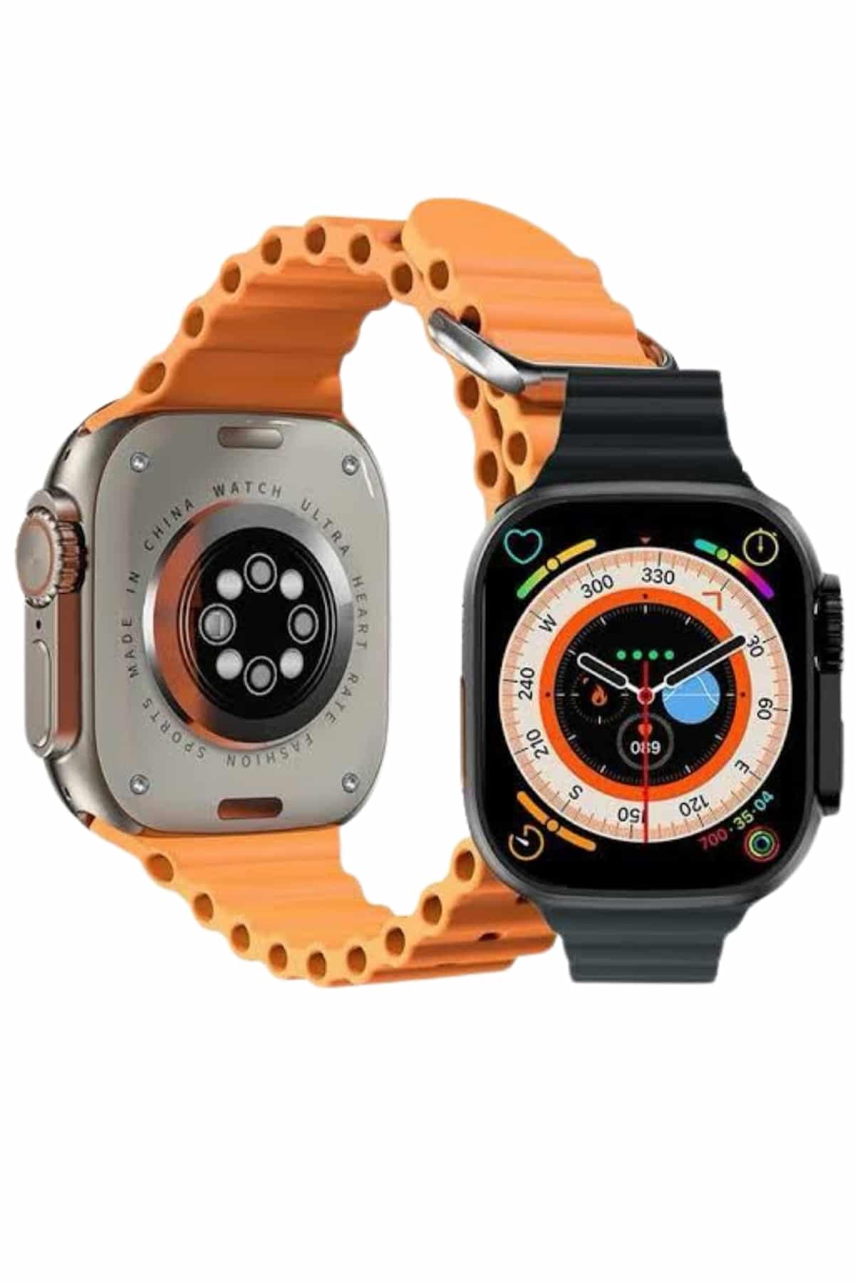 Ultra Akıllı Saat 49 Mm Çift Kordonlu Arama Cevaplama Bluetooth Bağlantılı - Görsel 4