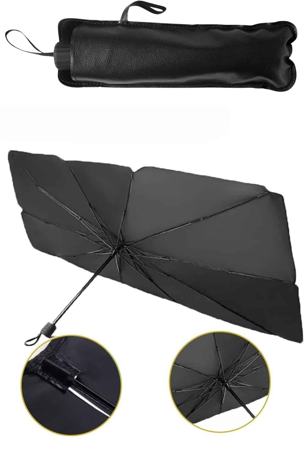 Güneş Önleyici Katlanabilir Oto Araba Güneşlik Şemsiye Tip Ön Cam - Görsel 3