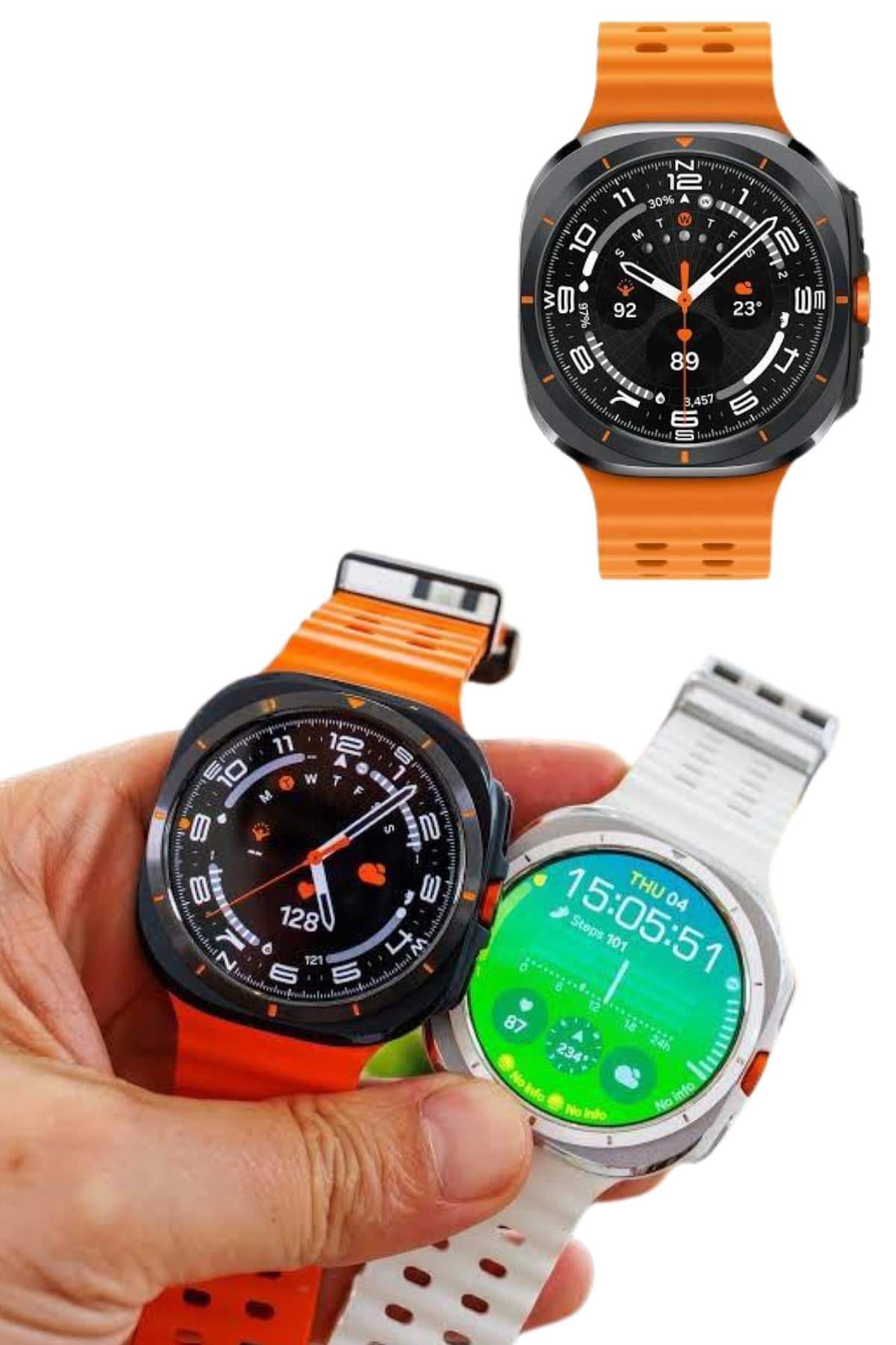 Akıllı Saat Amoled Ekran Bluetooth Bağlantılı Sağlık Takibi GPS Uyumlu - Görsel 5