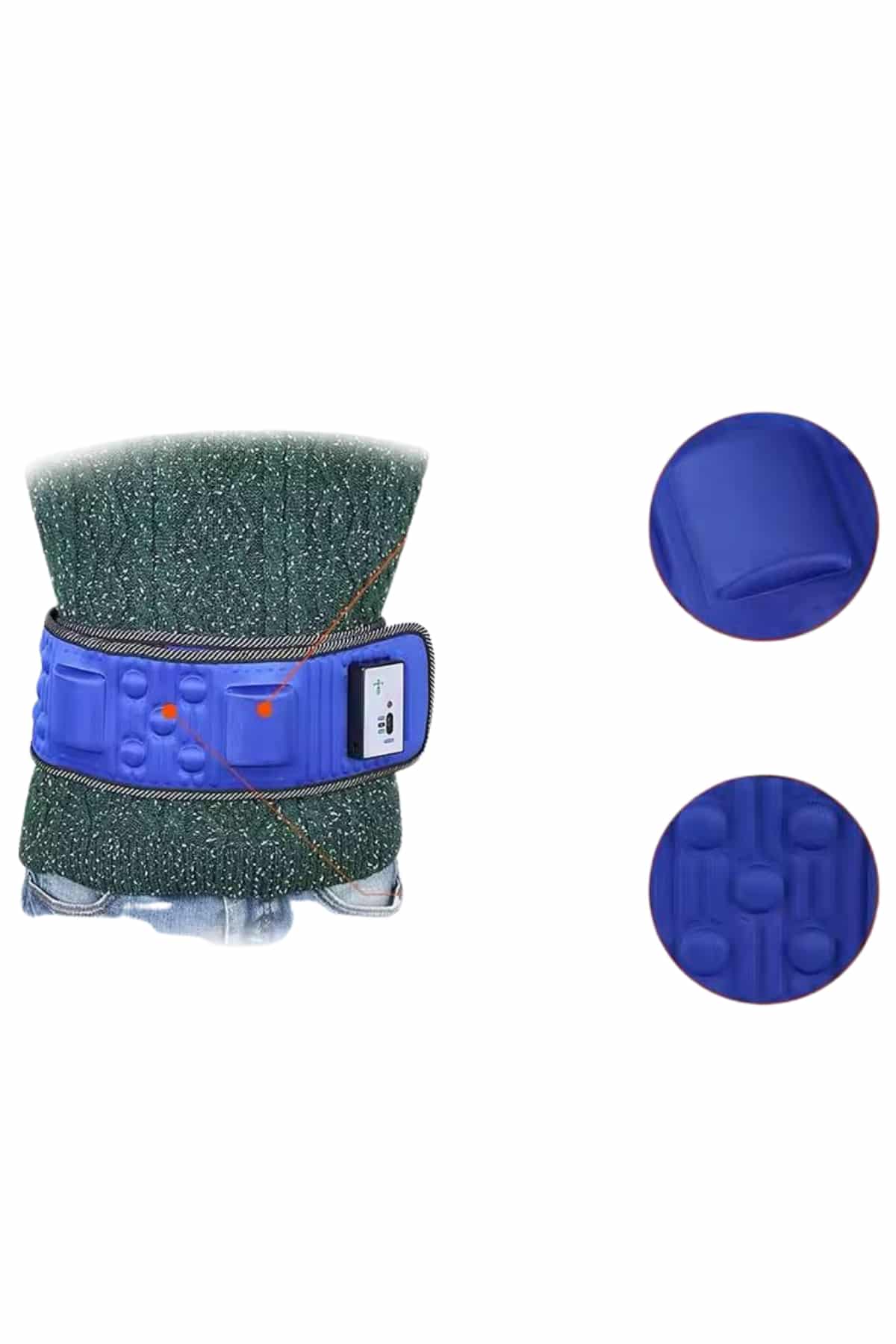 Göbek eritme kemeri 5 motorlu Göbek Eritme Aleti İncelme Korsesi Eritme Zayıflama - Görsel 2