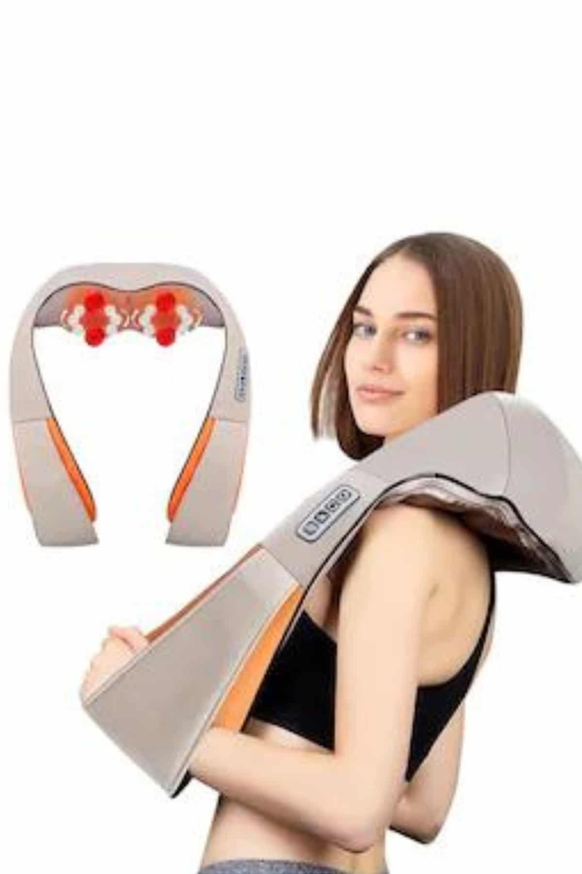 Ovmalı Boyun Sırt İnsan Eli Hissi Veren Şarjlı Masaj Aleti Masaj Cihazı - Görsel 2