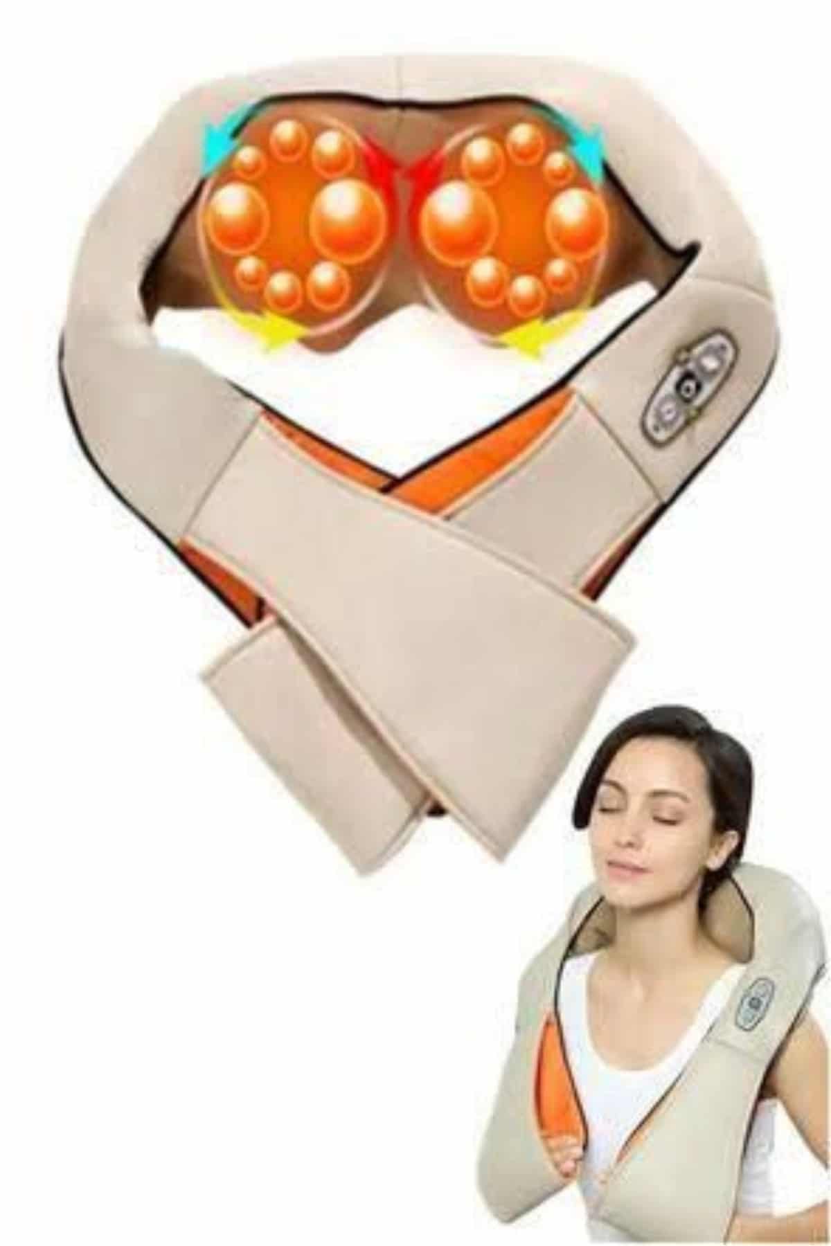 Ovmalı Boyun Sırt İnsan Eli Hissi Veren Şarjlı Masaj Aleti Masaj Cihazı - Görsel 3