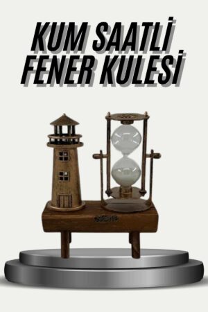 Eyfel Kulesi ve Deniz Feneri Dekoratif Masa Biblosu Hediyelik