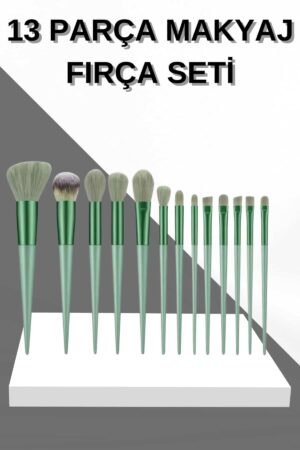 13 Parça Makyaj Fırça Seti Far Fırçası Allık Fırçası Yumuşak Uçlu