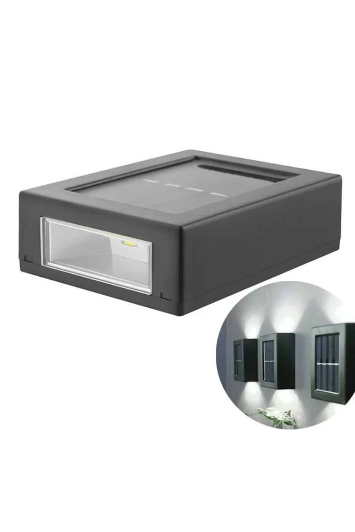 Solar Lamba Dekoratif Aplik Su Geçirmez Led Işıklı Duvar Lambası - Görsel 5