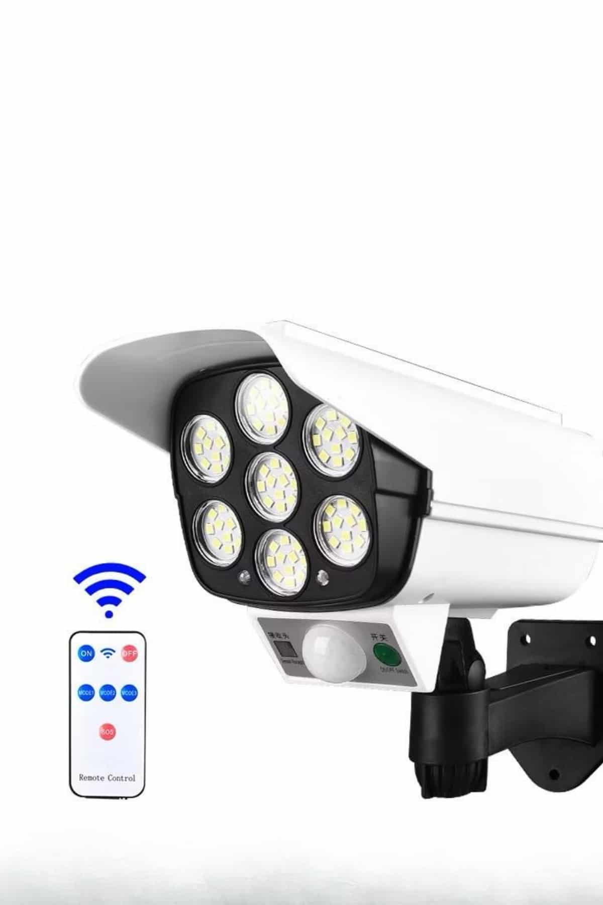 Bahçe Aydınlatması Hareket Sensörlü Led Aydınlatma Kamera Görünümlü - Görsel 2