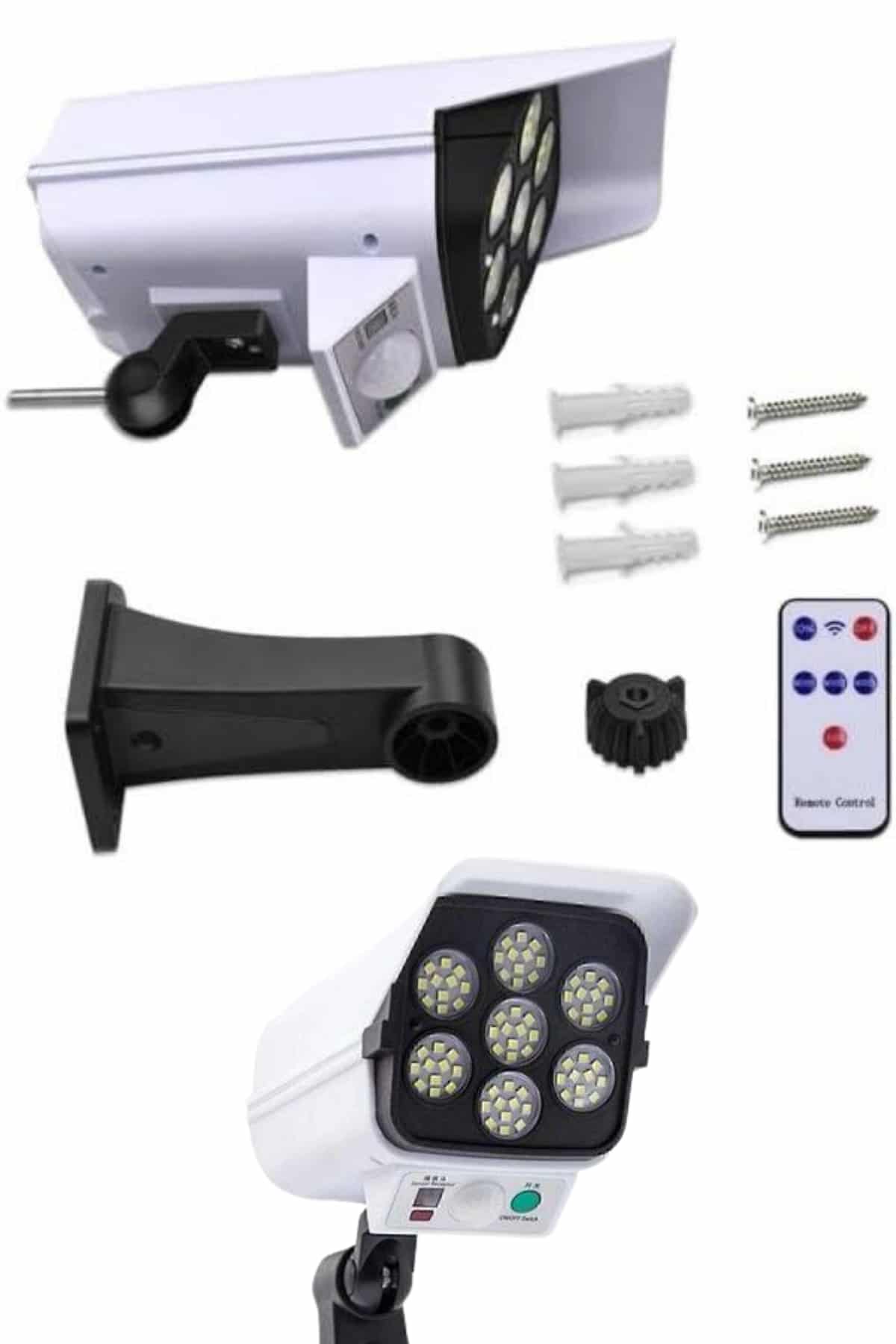 Bahçe Aydınlatması Hareket Sensörlü Led Aydınlatma Kamera Görünümlü - Görsel 4