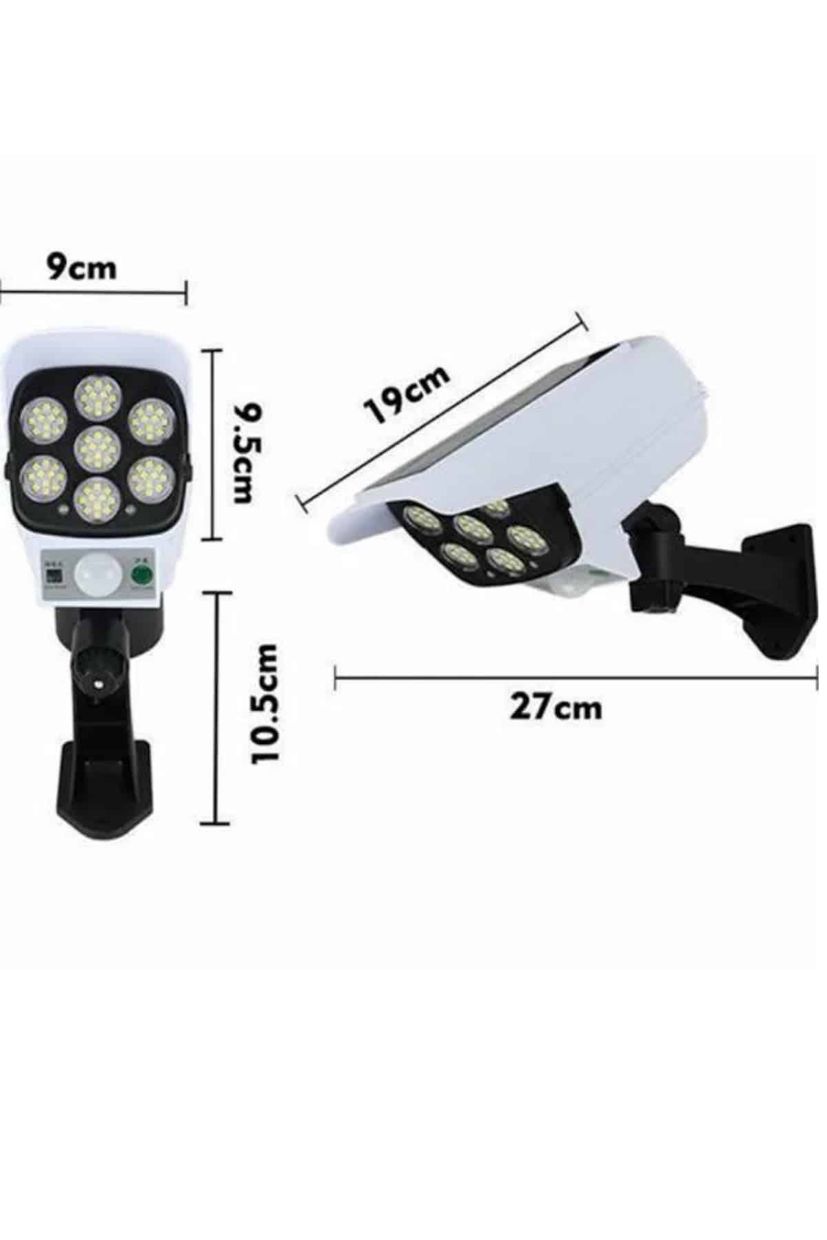 Kamera Görünümlü Led Lamba Dönebilen Bahçe Aydınlatması Duvar Lambası - Görsel 4