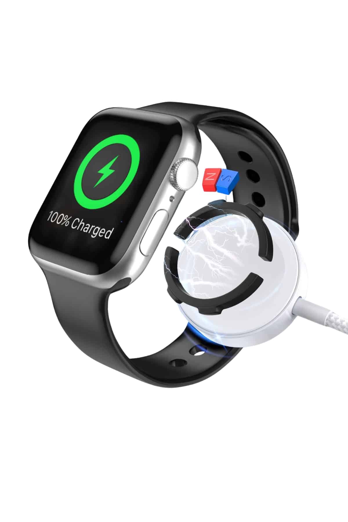 Akıllı Saat Wireless Şarj Yüksek Çözünürlüklü Müzik Dinleme Sesli Cevaplama - Görsel 5