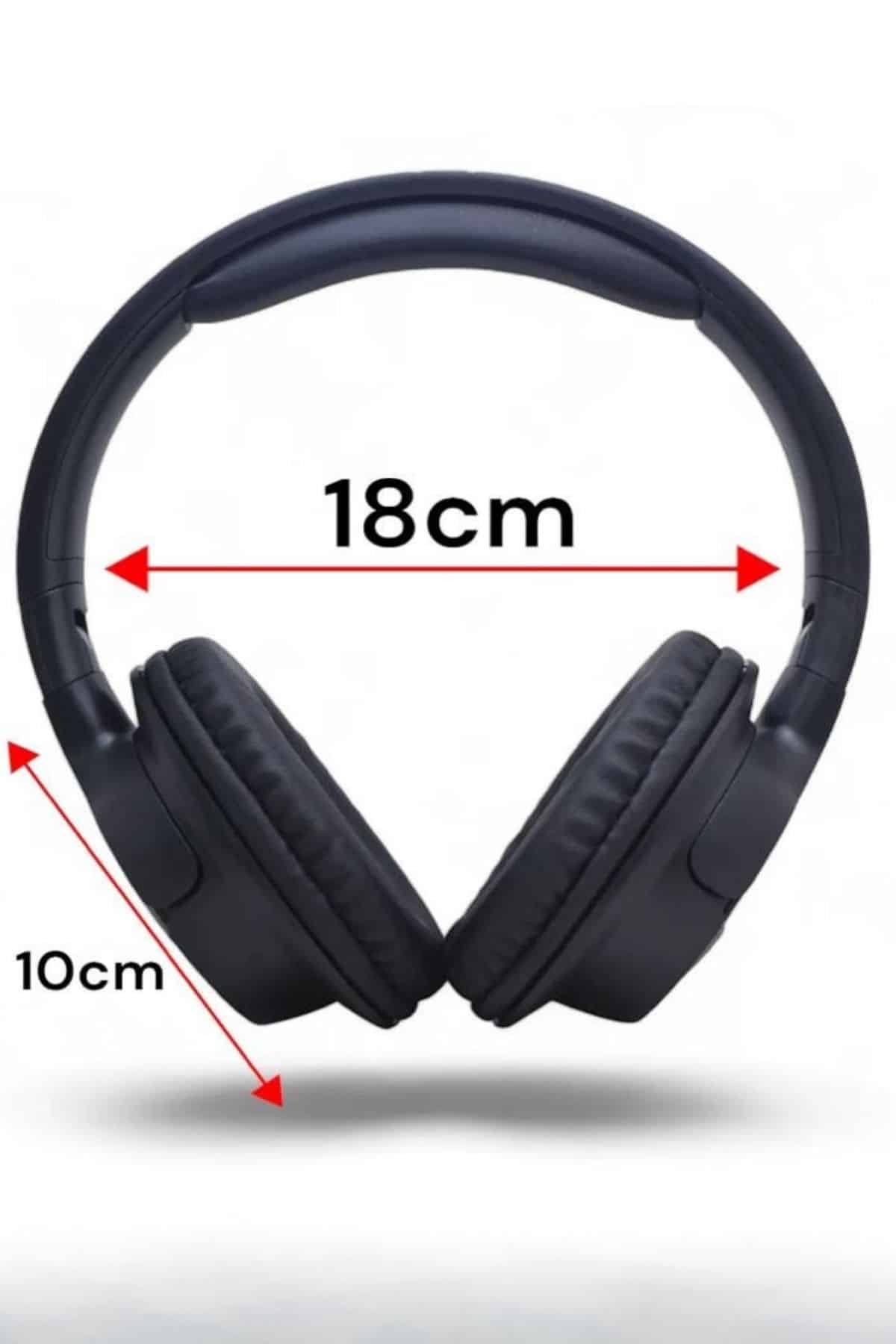 Kulak Üstü Bluetooth Kulaklık Ayarlanabiilir Uzun Pil Ömrü Kablosuz 5.0 Bluetooth - Görsel 5