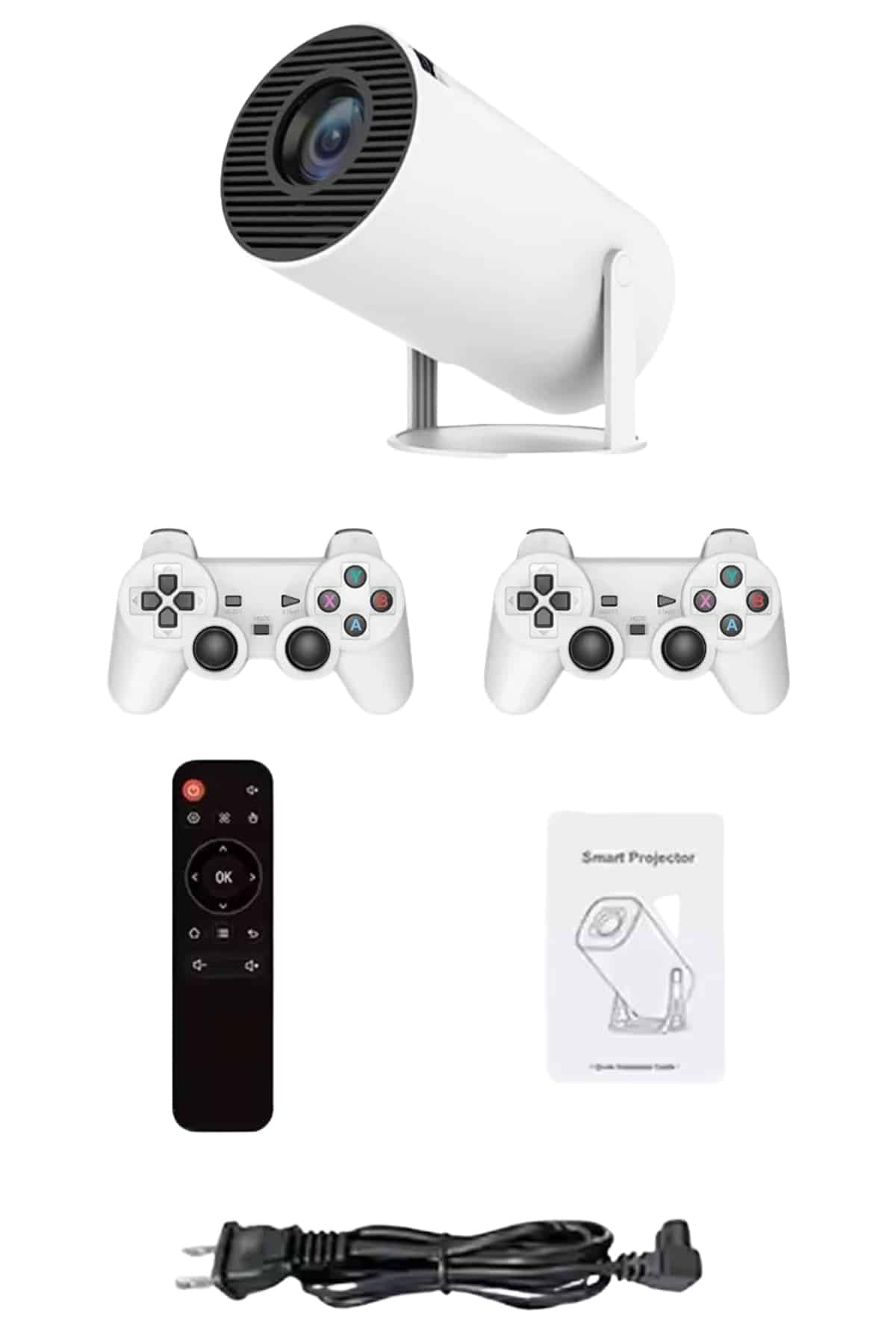 Projeksiyon Cihazı Video Oyun Konsolu Projektör Taşınabilir Ayaklı Çift Kollu 4K Çözünürlüklü - Görsel 5