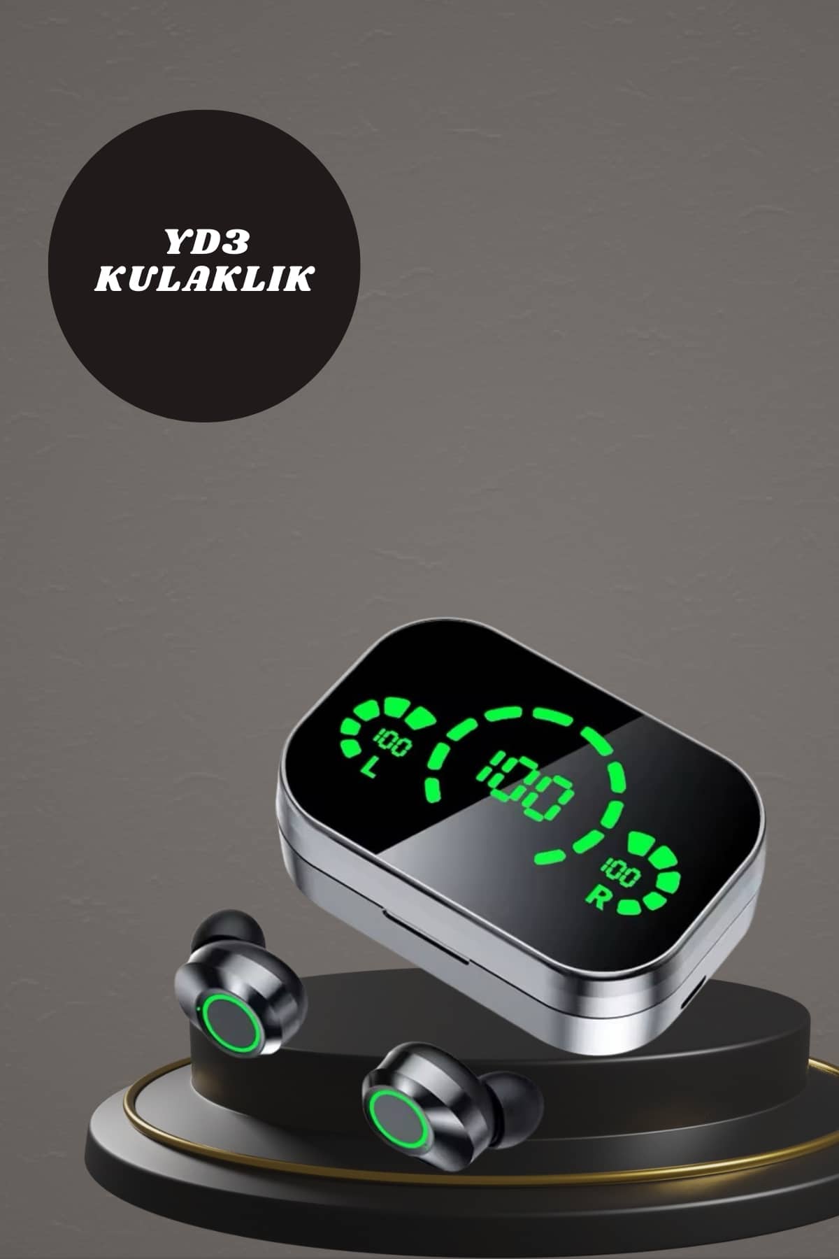 7 Kordonlu Akıllı Saat Ve Aynalı Bluetooth Kulaklık Powerbank Dijital Göstergeli - Görsel 4