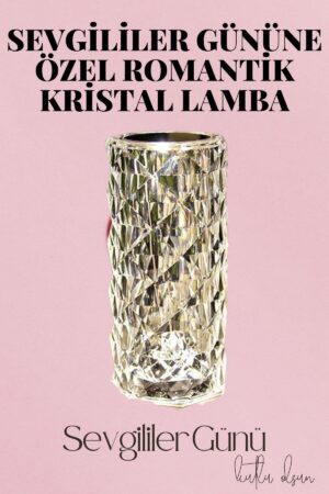 Sevgililer Gününe Özel Romantik Kristal Gece Lambası Sevgiliye Hediye
