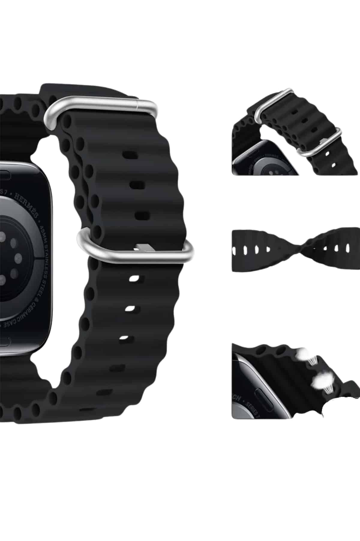 Akıllı Saat Bluetooth Bağlantılı NFC ve GPS Uyumlu Nabız Ölçer Sesli Görüşme - Görsel 5