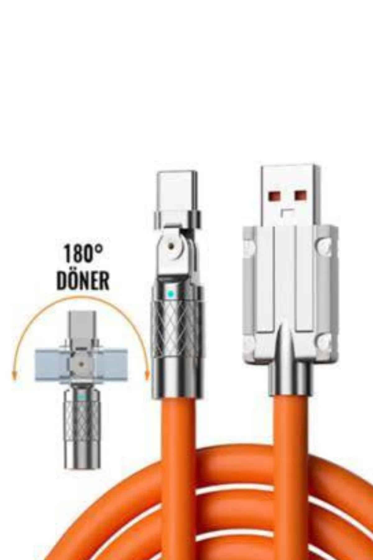 3 İn 1 Süper Hızlı Şarj Kablosu Android ve İOS Uyumlu Silikon Şarj Kablosu - Görsel 2